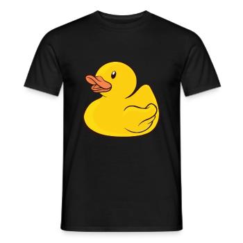 Rubber duck rubber duck - Men's T-Shirt - black - Front - AI Model Male 178 light (178cm)