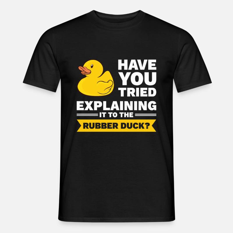 Programmierer Gummiente Debug - Männer T-Shirt - Schwarz
