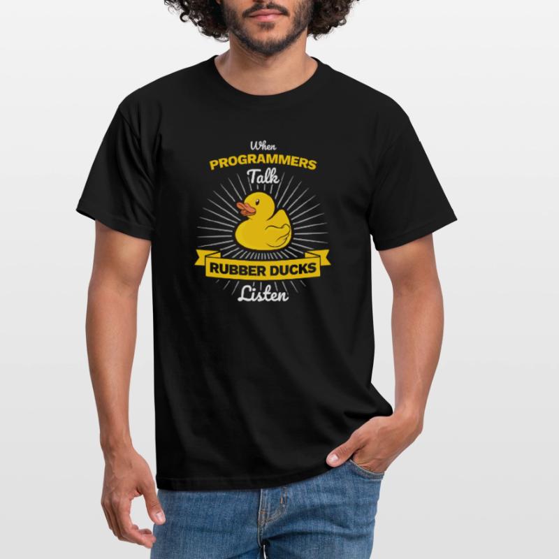 Programmer rubber duck debug Men's T-Shirt