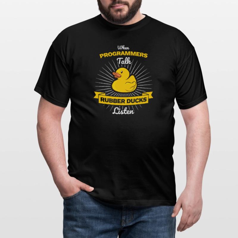 Programmer rubber duck debug Men's T-Shirt