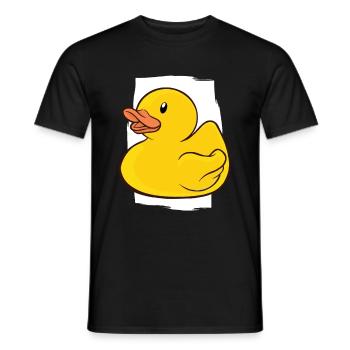 Rubber duck rubber duck - Men's T-Shirt - black - Front - AI Model Male 178 light (178cm)