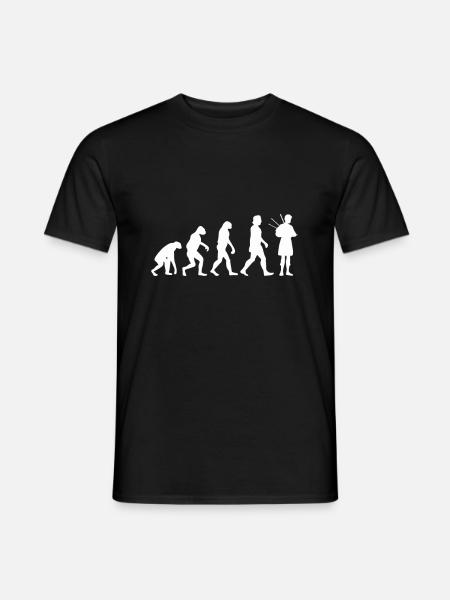 Bagpipes Bagpiper Evolution - Men's T-Shirt - black