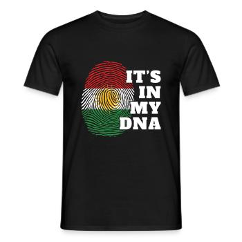 Kurdistan Fingerprint - It's in my DNA - Men's T-Shirt - black - Front - AI Model Male 178 light (178cm)