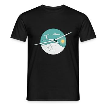 Glider Glider Glider - Men's T-Shirt - black - Front - AI Model Male 178 light (178cm)