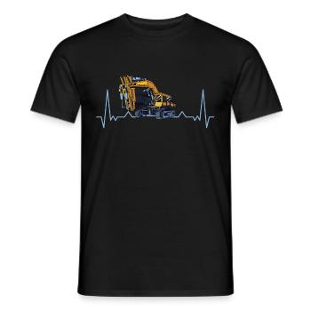 Bagger Bagger Bagger Conducteur de dragage - T-shirt homme - noir - Devant - AI Model Male 178 light (178cm)