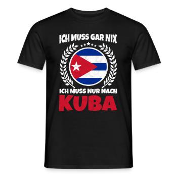 Je n’ai rien à faire - Je dois juste aller à Cuba - T-shirt homme - noir - Devant - AI Model Male 178 light (178cm)