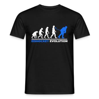 Cadeau de sport d'hiver évolution hockey sur glace pour squat - T-shirt homme - noir - Devant - AI Model Male 178 light (178cm)