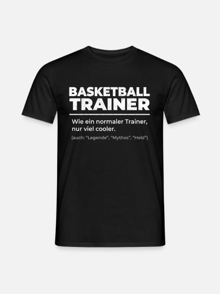 Basketball Trainer Coach Basketballspieler Geschen - Männer T-Shirt - Schwarz