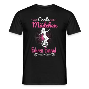Des filles cool font des monocycles - T-shirt homme - noir - Devant - AI Model Male 178 light (178cm)