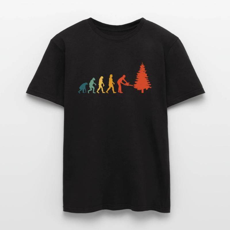 Tronçonneuse à arbre Tronçonneuse Evolution Rétro T-shirt homme