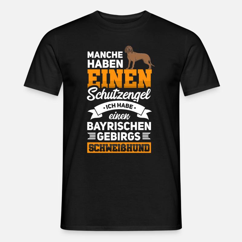 Bayerischer Gebirgsschweisshund BGS Jagdhund - Männer T-Shirt - Schwarz