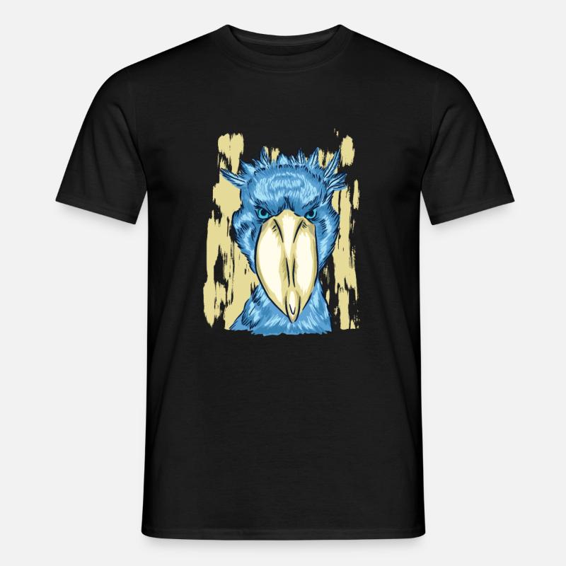 Schuhschnabel Vogel Geschenk - Männer T-Shirt - Schwarz