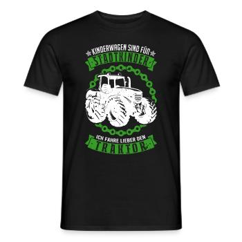 Traktor fahren Traktorfahrer Landwirt Bauer - Männer T-Shirt - Schwarz - Vorne - AI Model Male 178 light (178cm)