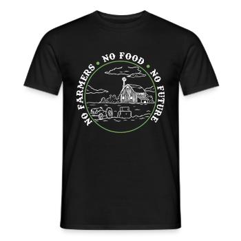 Agriculteur disant tracteur tracteur agriculteur Gesche - T-shirt homme - noir - Devant - AI Model Male 178 light (178cm)