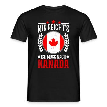Mir reichts Ich muss nach Kanada Urlaub Geschenk - Männer T-Shirt - Schwarz - Vorne - AI Model Male 178 light (178cm)