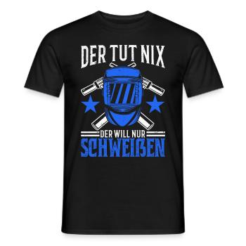 Schweißer Schweißgerät Schweisser Schweißermaske - Männer T-Shirt - Schwarz - Vorne - AI Model Male 178 light (178cm)