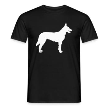 Hollandse Herder Holländischer Schäferhund - Männer T-Shirt - Schwarz - Vorne - AI Model Male 178 light (178cm)