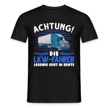 LKW-Fahrer Legende Lastwagen Spedition LKW - Männer T-Shirt - Schwarz - Vorne - AI Model Male 178 light (178cm)