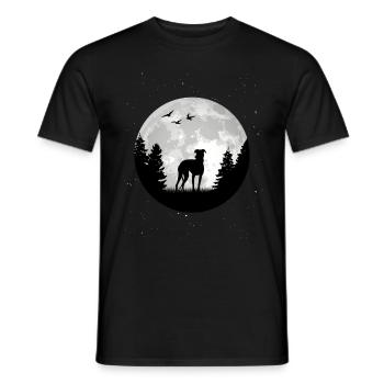 Italienisches Windspiel Mond Italian Greyhound - Männer T-Shirt - Schwarz - Vorne - AI Model Male 178 light (178cm)