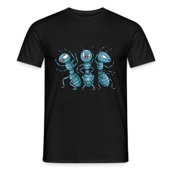 Crazy Ants Ant Farm Ant Gift - Men's T-Shirt - black - Front - AI Model Male 178 light (178cm)