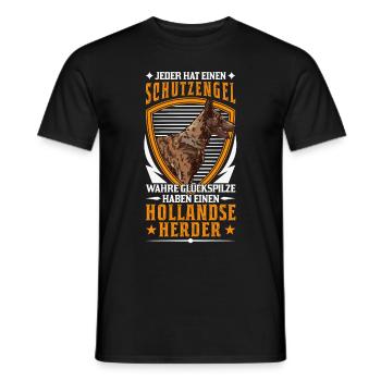 Hollandse Herder Spruch Holländischer Schäferhund - Männer T-Shirt - Schwarz - Vorne - AI Model Male 178 light (178cm)
