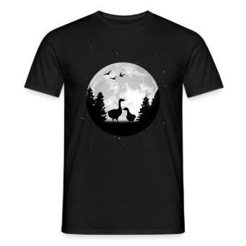 Goose Moon Goose Goose BreederGift - Men's T-Shirt - black - Front - AI Model Male 178 light (178cm)