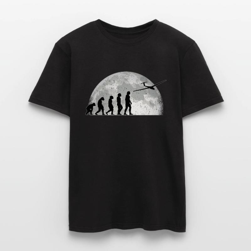 Glider Evolution Moon Glider Men’s T-shirt