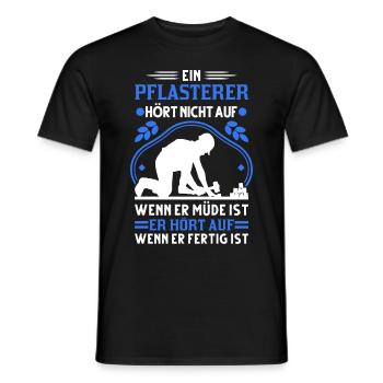 Pflasterer Spruch Steinsetzer Pflastersetzer - Männer T-Shirt - Schwarz - Vorne - AI Model Male 178 light (178cm)
