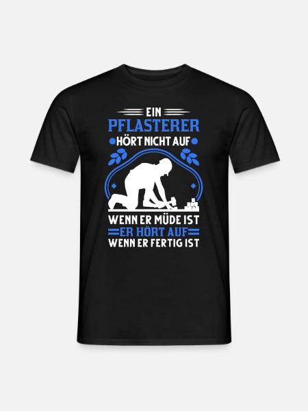 Pflasterer Spruch Steinsetzer Pflastersetzer - Männer T-Shirt - Schwarz