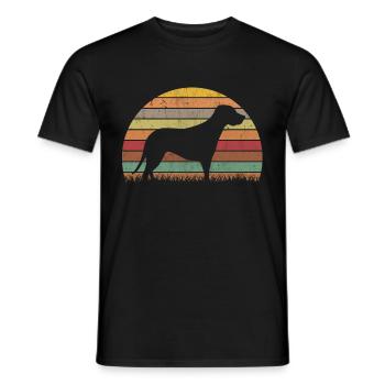 Brandlbracke Retro Bracke Hund Jagdhund - Männer T-Shirt - Schwarz - Vorne - AI Model Male 178 light (178cm)
