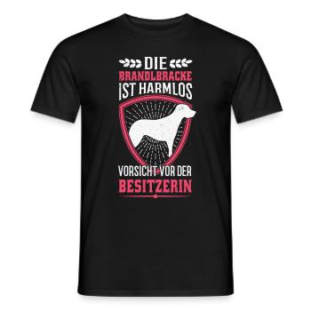 Brandlbracke Besitzerin Bracke Hund Jagdhund - Männer T-Shirt - Schwarz - Vorne - AI Model Male 178 light (178cm)
