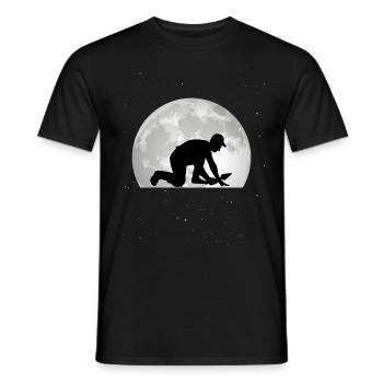 Tiler Moon Mosaic Layer Plate Layer - Men's T-Shirt - black - Front - AI Model Male 178 light (178cm)