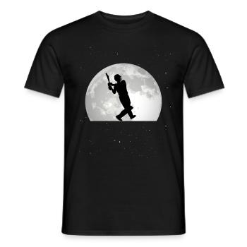Cricket La lune Joueuse de Cricket - T-shirt homme - noir - Devant - AI Model Male 178 light (178cm)