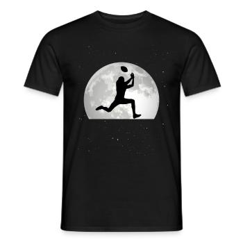 Footballer Mond American Football Quarterback - Men's T-Shirt - black - Front - AI Model Male 178 light (178cm)