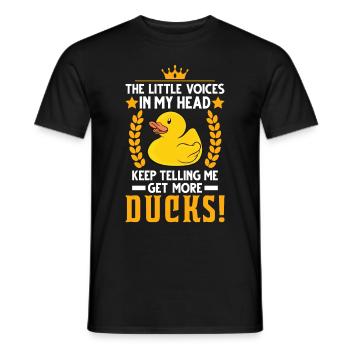 Canard en caoutchouc - T-shirt homme - noir - Devant - AI Model Male 178 light (178cm)