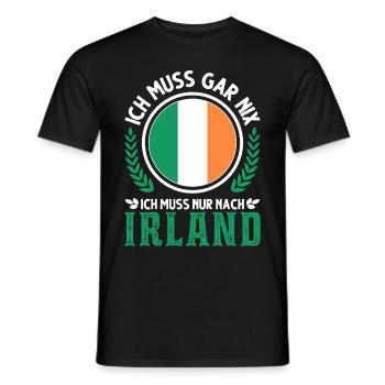 Irland Urlaub Irische Flagge Geschenk - Männer T-Shirt - Schwarz - Vorne - AI Model Male 178 light (178cm)