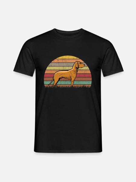 Magyar Vizsla Retro Drahthaar Vizsla - Männer T-Shirt - Schwarz