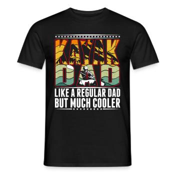 Kayak Dad Kayaker Father Paddle Sport Kayak - Men's T-Shirt - black - Front - AI Model Male 178 light (178cm)