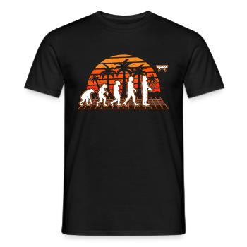 Drohne Evolution Sunset Drohnenpilot Quadrocopter - Männer T-Shirt - Schwarz - Vorne - AI Model Male 178 light (178cm)