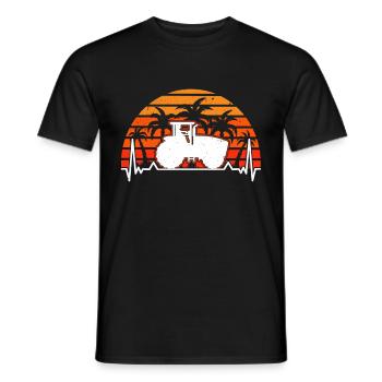 Tractor Evolution Farmer Tractor Driver Farmer - Men's T-Shirt - black - Front - AI Model Male 178 light (178cm)