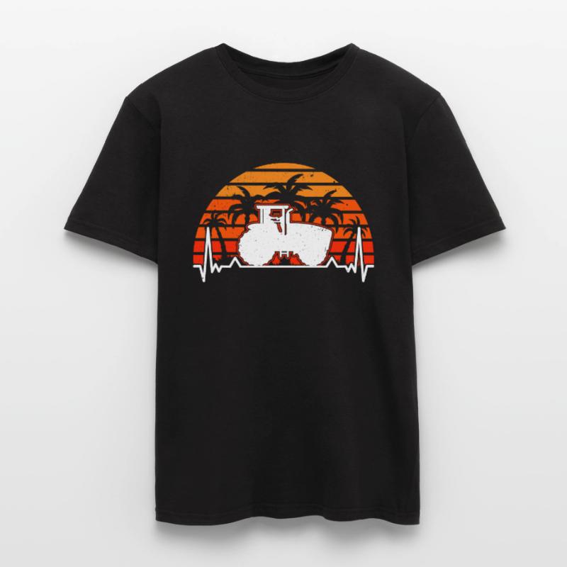 Traktor Evolution Bauer Traktorfahrer Landwirt Männer T-Shirt