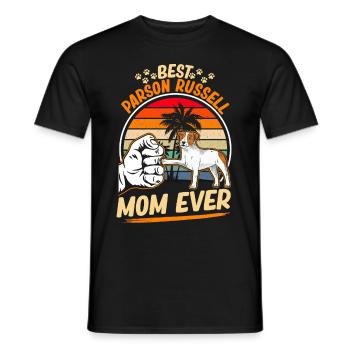 Best Parson Russell Mom Ever - Men's T-Shirt - black - Front - AI Model Male 178 light (178cm)