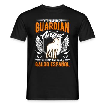 Galgo Español Schutzenegl Lévrier espagnol - T-shirt homme - noir - Devant - AI Model Male 178 light (178cm)