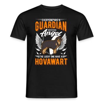 Hovawart Skytsengel - Mænd T-shirt - sort - Foran - AI Model Male 178 light (178cm)
