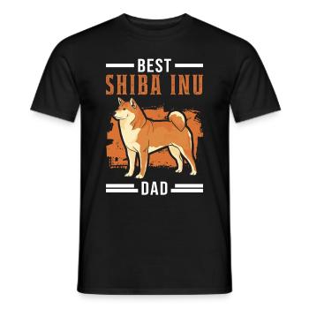 Best Shiba Inu Dad - Männer T-Shirt - Schwarz - Vorne - AI Model Male 178 light (178cm)
