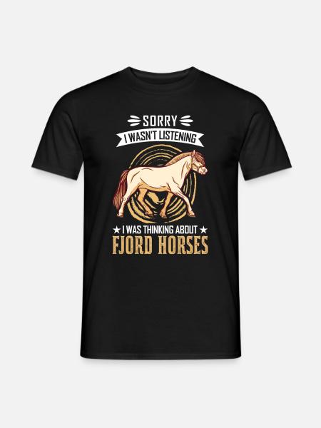 Fjord Horse Cheval norvégien Cheval Fjord Cheval - T-shirt homme - noir