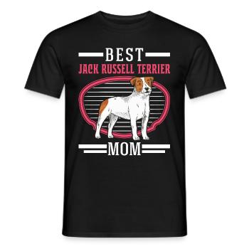 Best Jack Russell Terrier Mom - Men's T-Shirt - black - Front - AI Model Male 178 light (178cm)