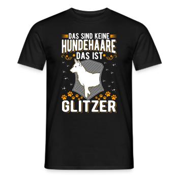Malinois Glitzer Belgischer Schäferhund - Männer T-Shirt - Schwarz - Vorne - AI Model Male 178 light (178cm)