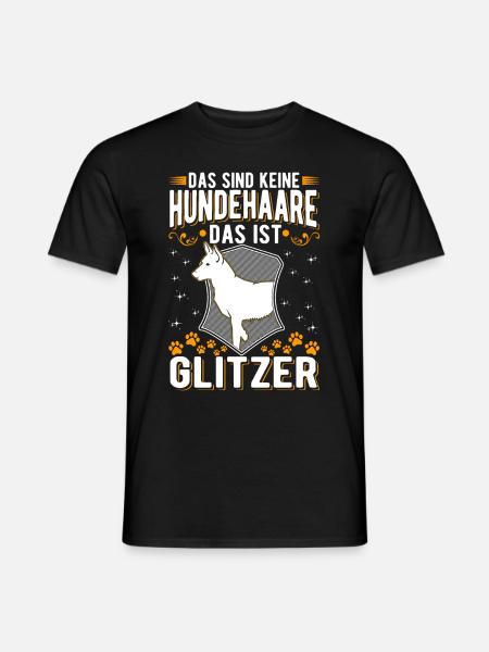 Malinois Glitzer Belgischer Schäferhund - Männer T-Shirt - Schwarz