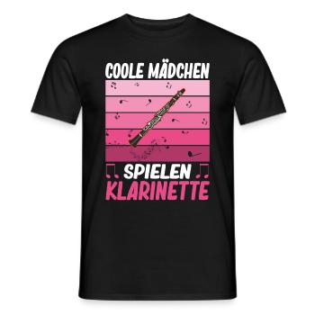Klarinette Klarinettist - Männer T-Shirt - Schwarz - Vorne - AI Model Male 178 light (178cm)